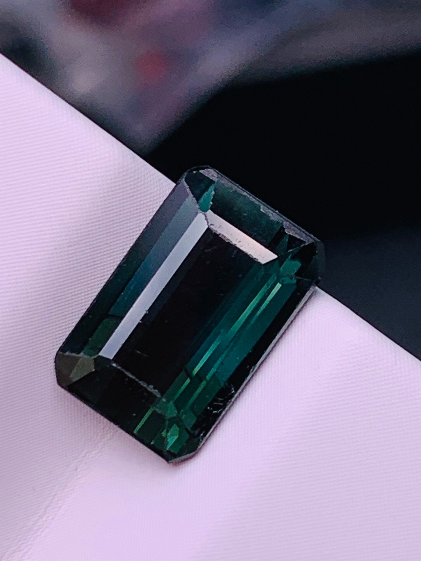순수 천연 전기석 반지 또는 펜던트와 상감 수 있습니다 1-3 캐럿 짙은 녹색 밝은 사각형 액세서리 보석 보석 takılar